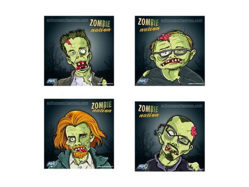 ASG Cible shooting targets Zombies 14cm (x100)