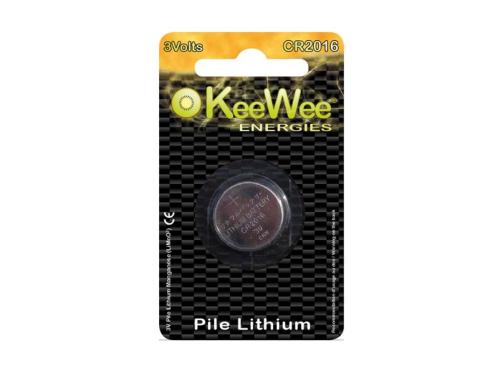 Pile bouton Lithium Manganese CR2016 (x1) 